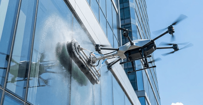 High-Rise Window Scrubbing